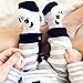 WADDLE Newborn Baby Panda Bear Animal Rattle Socks Black White 0-12M Gift Set