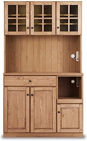 Amazon キッチンボード レンジボード 家電ボード 食器棚 レンジ台 レンジボード キッチン収納 キッチンボード 天然木 台所収納 キッチン レンジ レンジボード オンライン通販