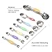 Prodigen Magnetic Stainless Steel Measuring Spoons Set -6 Metal Accurate Spoons for Measuring Dry and Liquid Ingredients Teaspoon&Tablespoon for Home,Kitchen,Baking,Cooking