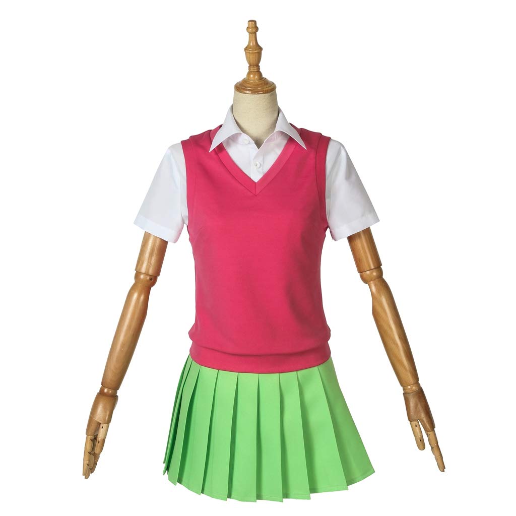 DUNHAO COS Women's Anime The Quintessential Quintuplets Nakano Itsuki School Uniform Cosplay Costume