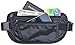 Woogwin Running Belt Travel Sport Fanny Pack Waist Bag Money Belt For Hiking Fitness For Men and Women,Adjustable Water Resistant Running Pouch (Black (Money Belt) - RFID Blocking)