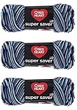 Red Heart Super Saver Yarn (3-Pack) Shaded Dusk