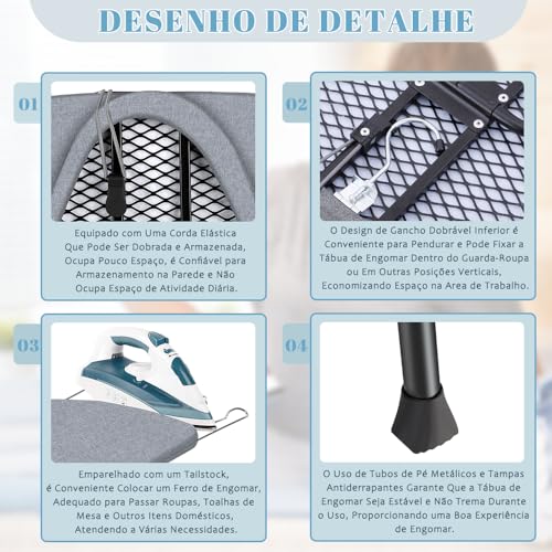 Tabua de Passar Roupa, Tábua de Passar Roupa Dobrável, Mesa de Passar Roupa, Tábua de Passar Roupa, Tabua Passar Roupa, Tabua de Passar Roupa portatil, Tabua de Passar, Tábua de Passar