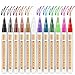 Metallic Paint Pens for Rock Painting, 12 Bright Colors Paint Markers Kit for Glass, Stone, Wood, Fabric, Ceramic & More, Smooth Flowing, Extra Fine Tip, Water Based, Acid Free Non Toxic, Quick-Dry