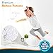 PlushDeluxe Premium 100% Waterproof Mattress Protector Hypoallergenic, Vinyl Free, Breathable Soft Cotton Terry Surface , 10 Year Warranty, Twin X-Large