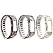 SKYLET Replacement Bands for Garmin Vivofit 2 (No Tracker)(3pcs Roses, Small)