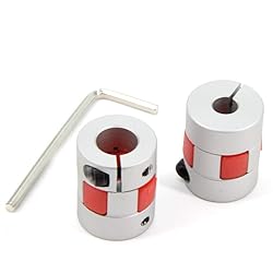 Zeberoxyz 2PCS 6.35mm to 10mm Aluminium Plum