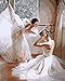 Sonby Brand Frameless DIY Paint by Numbers Kits for Adult White Skirt Ballerina in Ballet Training Room On Canvas Painting by Number for Home Wall Decor,Unmounted