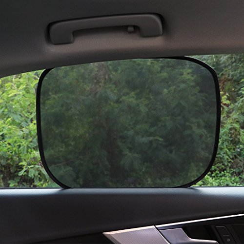 Car Sun Shade - 4 Pack Cling Car Side Windows Sunshade for Baby,Car Sunshades Protector,80 GSM for Maximum UV/Sun/Glare Protection for Kids,2 Pack 20"x12" and 2 Pack 17"x14" for Side Window Sunshades