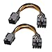 Cable Matters 2-Pack 6 Pin to 8 Pin PCIe Adapter Power Cable - 4 Inches primary
