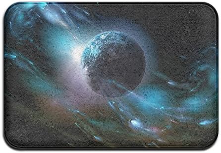 Mysterious Glowing Planet Fashion Outdoor/indoor Hand Wash Washable Kitchen Coral Velvet Non-slip Mat