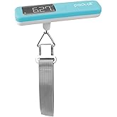 pack all 110 Lbs Luggage Scale, Digital Handheld Luggage Scale, Travel Weight Scale for Luggage with Backlit LCD Display, Bat
