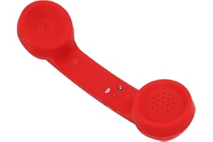 Asixxsix Retro Telephone Handset Wireless Mobile Phone Receiver HD Speaker Compatible with CellphoneComputer Users Built-in B