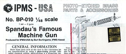IPMS USA 1:48 Spandau's Famous Machine Gun PE Detail #BP-010