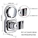 HOMEIDEAS Vacuum Suction Cup Hand held Shower Head Holder Bracket,Reusable Adjustable with Adhesive Disc for Bathroom