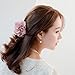 Meilliwish Flower Fabrics Hair Claw Clip (Bright Pink) (D06)