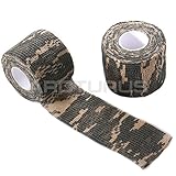 Camo Fabric Wrap - Extra Long 20 ft Roll - Camouflage Multi Use Reusable Fabric Wrap