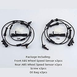Dasbecan Front and Rear ABS Wheel Speed Sensor