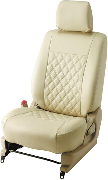 Amazon Bellezza ワイルドステッチ シートカバー 適合 型式 La800s La810s ムーヴキャンバス 年式 H28 9 定員 4人 ライトベージュ ホワイト Bewsd777lv1 シートカバー 車 バイク