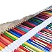 Damero 72 Canvas Colored Pencils Wrap, Roll up Pen Holder Case with Zipper Pouch for Accessories, Cute and Multi-purpose (NO Pencil included)