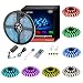 Led Strip Lights Waterproof 16.4ft 5m Flexible Color Changing RGB SMD 5050 150leds LED Strip Light Kit with 44 Keys IR Remote Controller and 12V Power Supply primary
