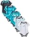 Nautica Baby-Boys Newborn 5 Pack Graphic Printed Bodysuit, Assorted, 3-6 Months