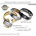 FIBO STEEL 8MM Stainless Steel Rings for Men Promise Wedding Band Ring Engagement 3 Pcs a Set, Size 10.5