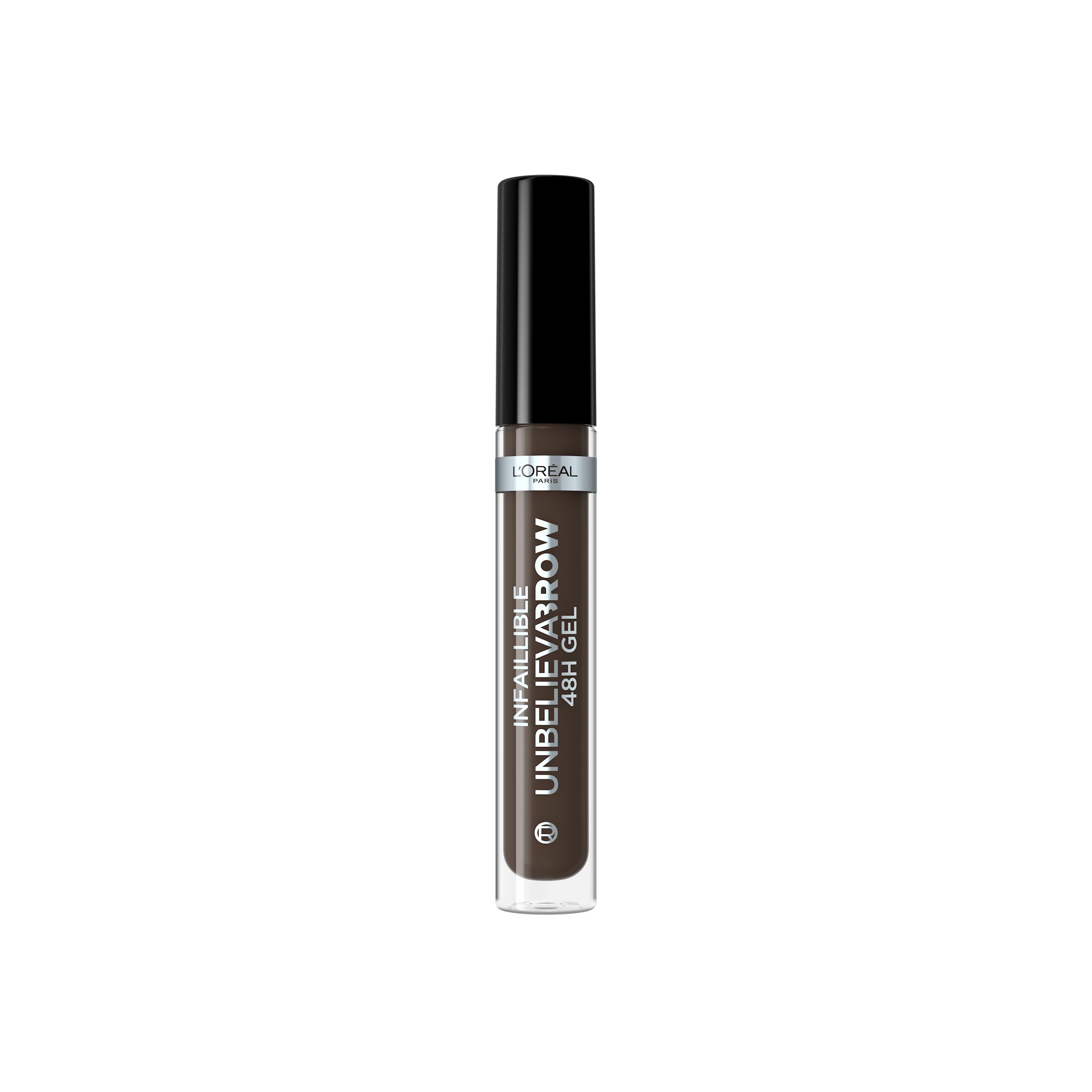 L'Oreal Paris UnbelievaBrow Long-Lasting Eyebrow Gel, Smudge-Proof, Transfer-Proof, Waterproof, 108 Dark Brunette
