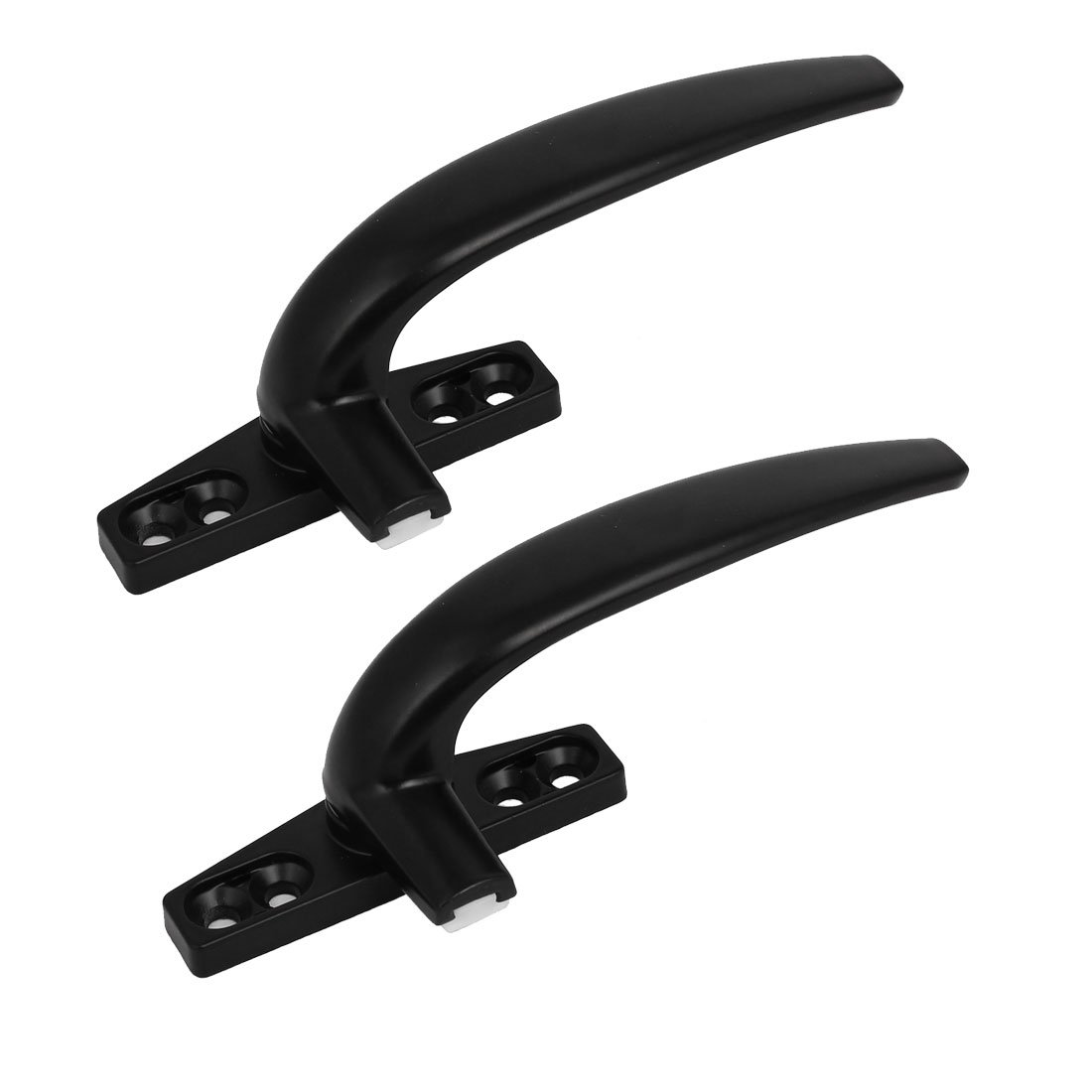 sourcingmap Aluminum Alloy Casement Window Locking Handle Grip Right Hand Black 2pcs