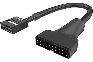 20Pin 19Pin USB3.0 to 9Pin USB 2.0 Male Female Motherboards Cable Adapter Cord Computer Cable Connectors Front Panel Connecto