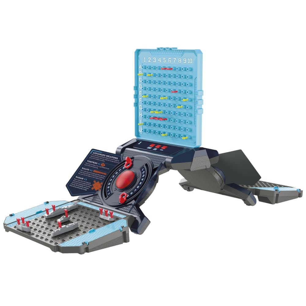 Hasbro Gaming Electronic Battleship Reloaded Board Game, Naval Combat Strategy Game with Sounds, Lights, Special Attacks, Ages 8 and Up, 1-2 Players