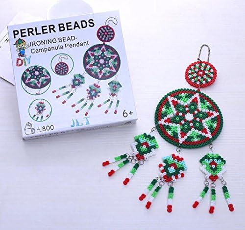Perler Beads Fuse Beads Craft DIY-Tweezer,Peg Boards,Ironing Paper,Color Paper,Accessories-Jigsaw Puzzle Craft Windbell Christmas Gift(Multi color)