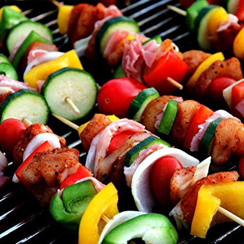 Allcana Natural Bamboo Skewers for BBQ, Fruit Kabob, Appetizer
