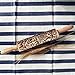 V-Top-Shop Christmas Embossing Rolling Scroll Pin Engraved Wooden Tool Baking Cookies Biscuit Cake Dough Engraved Roller DIY - Flower Pattern - 38 x 5 cm (15