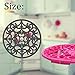 IPHOX 3 Set Silicone Multi-Use Intricately Carved Trivet Mat for Kitchen mats, Table mats, Bowl mats, Dish mats and Pitcher Coasters - Insulated Flexible Durable Non Slip Coasters Hot Pads (Grey)