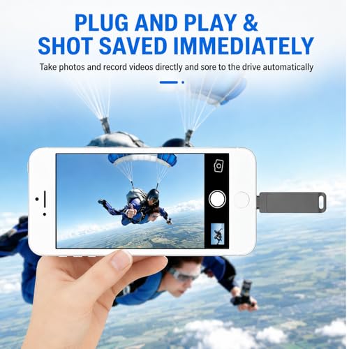 SIJEW 4 en 1 USB Memoria, Memoria USB 128 GB 3.0, Pendrive USB Externa para Celular, Unidad Flash USB para Guardado de Datos, Memory Stick Compatible con iPhone, iPad, Windows, Mac y Lunux