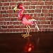 Solar Lights, Metal Pink Flamingos Seven Color Changing Lights, Outdoor Garden led Lights, lawns, Roads, Gardens, Flamingos Yard Decor,Christmas Decorations