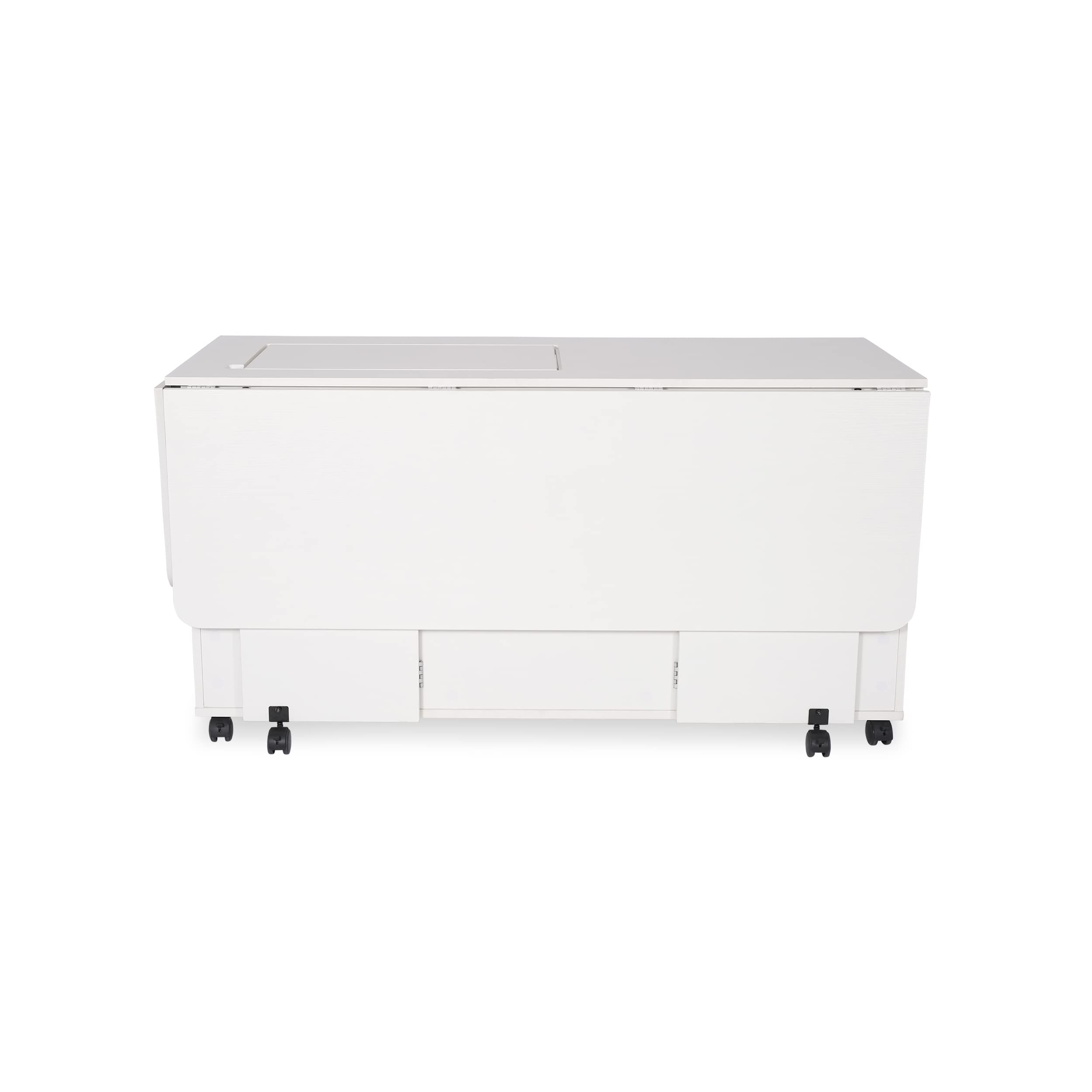 Arrow Classic Sewing Furniture “Christa” Sewing Cabinet: Full-Size, Locking Wheels, Manual Machine Lift, Side and Rear Leafs for Expansive Workspace