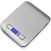 TANGBLUE Digital Kitchen Scale High Accuracy Multifunction Food Scale, 11 lb 5 kg, Tare & Auto Off (Batteries Included) (Silver)