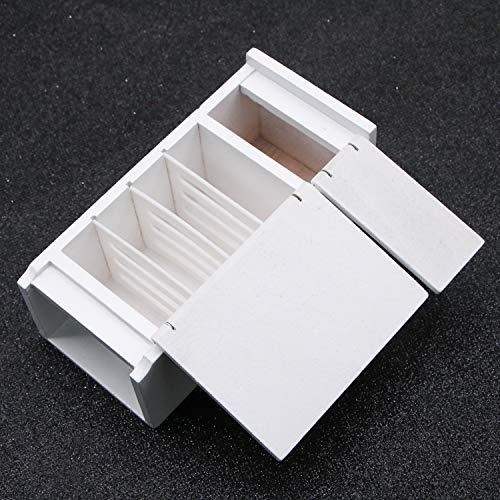 JETEHO 1/12 Dollhouse Miniature Fridge Refrigerator Dollhouse Furniture Fridge Refrigerator Accessories