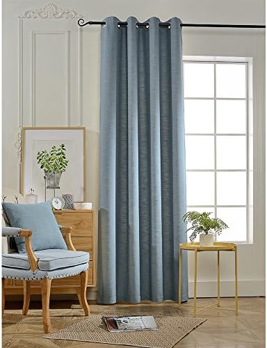 BOKO Natural Blackout Grommet Windo Panel Curtains, 54X84 inches, Curtains for Bedroom, Curtains for Livingroom, Comes with a Pillow Cover in the Same Fabric