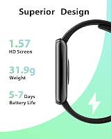TOOBUR Fitness Watch Heart Rate Sleep Tracker Pedometer 3ATM Waterproof No view 7
