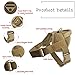 Yunlep Tactical K9 Dog Vest Harness Service Dog Vest Nylon Patrol Training Harness for Dog Outdoor Sports