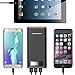 Power Bank LQQB Storage 24000mah External Battery Pack Input 2A & Output 5.5A 3-Port Portable Charger LCD dispaly Portable Battery Charger for iphone 7/Plus/i pad/Samsung Smart Phone Tablet More Black
