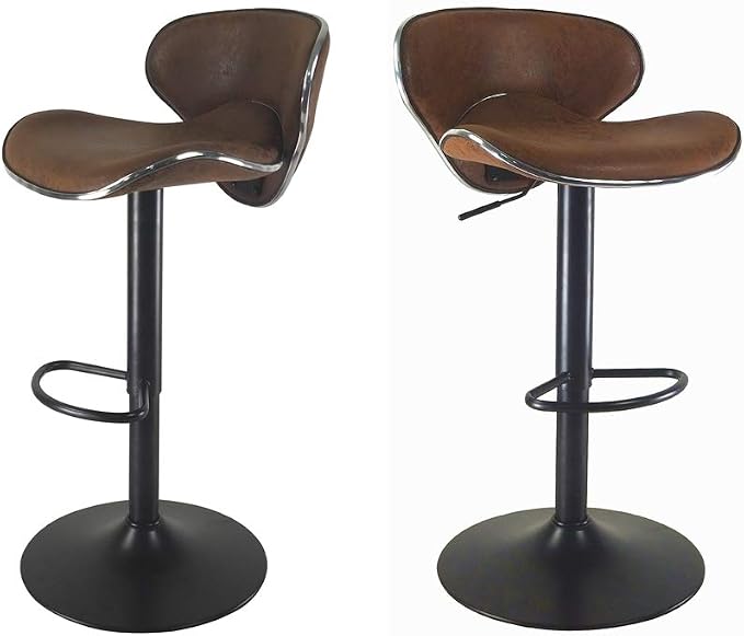 Amazon.com: HBSTOOL Set of 2 Adjustable Bar Stools with Backrest Multi