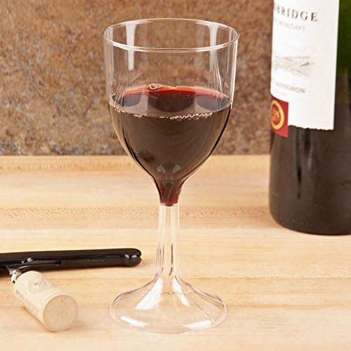 WNA CWSWN6 Classicware One-Piece Wine Glasses, 8 oz., Clear, (6 Wine Glasses)