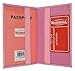 Travel Leather Passport Organizer Holder Card Case Protector Cover Wallet Bag (Light Pink)