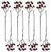 OLYPHAN Red Berry Picks Pip Berry Stems Winter Floral Sprays DIY Crafts, Wreath, Garland, Christmas Berries Ornaments Decoration-Decorative Home Holiday Decor, Table Centerpiece