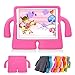 Lioeo iPad Pro 9.7 Case Kids iPad Air Case Kids iPad Air 2 Case Cartoon LightWeight Shockproof Durable Protection Cases EVA Foam Protective Cases and Covers for Apple iPad 5 6 New iPad 2017 (Hot Pink)