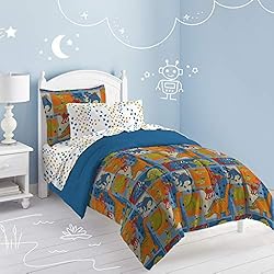 Dream Factory Dinosaur Blocks Ultra Soft Microfiber